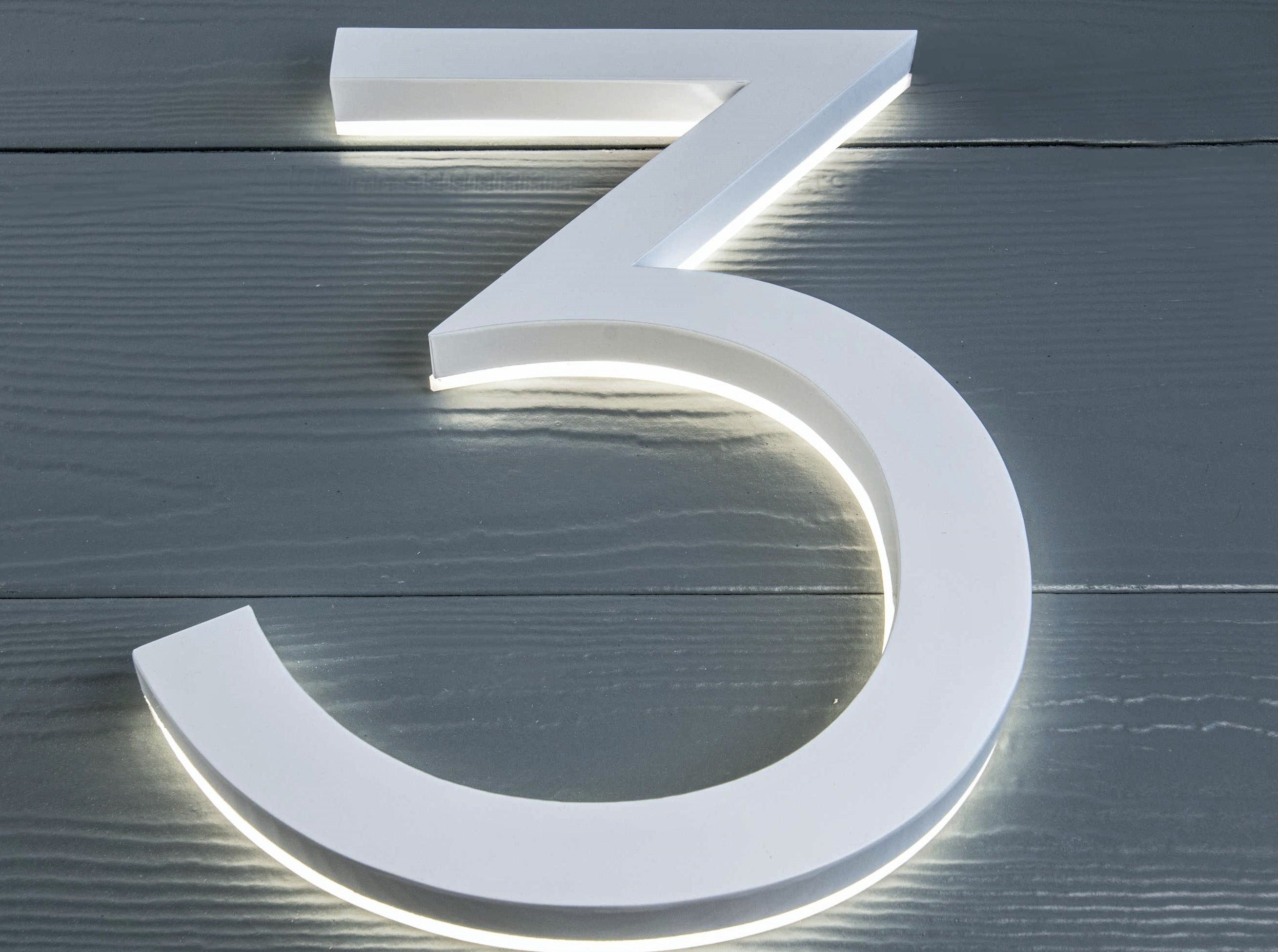 Luminous sale house numbers